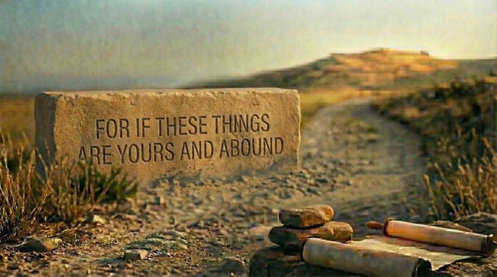 For If These Things are Yours and Abound